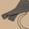 Rib-Knit Wool-Blend Arm Warmers Medium Grey Hot