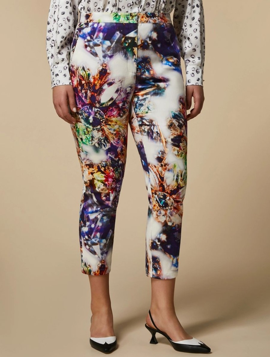 Printed Drill Trousers White Best