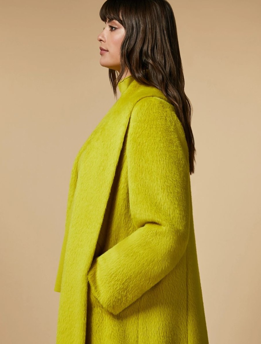 Alpaca Coat Yellow Wholesale