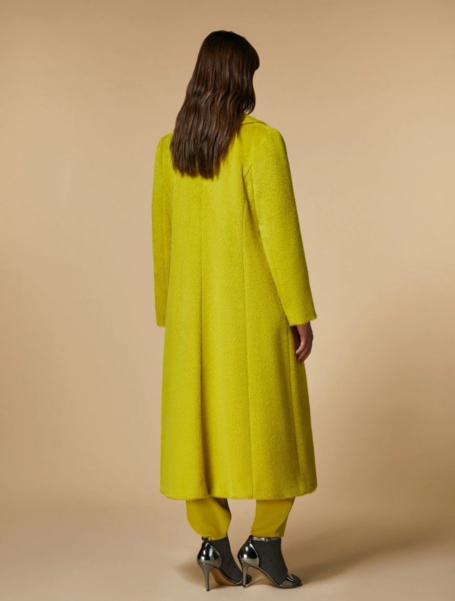 Alpaca Coat Yellow Wholesale