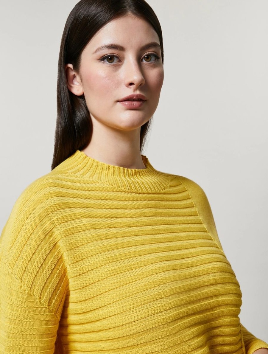 Wool-Blend Sweater Yellow Clearance