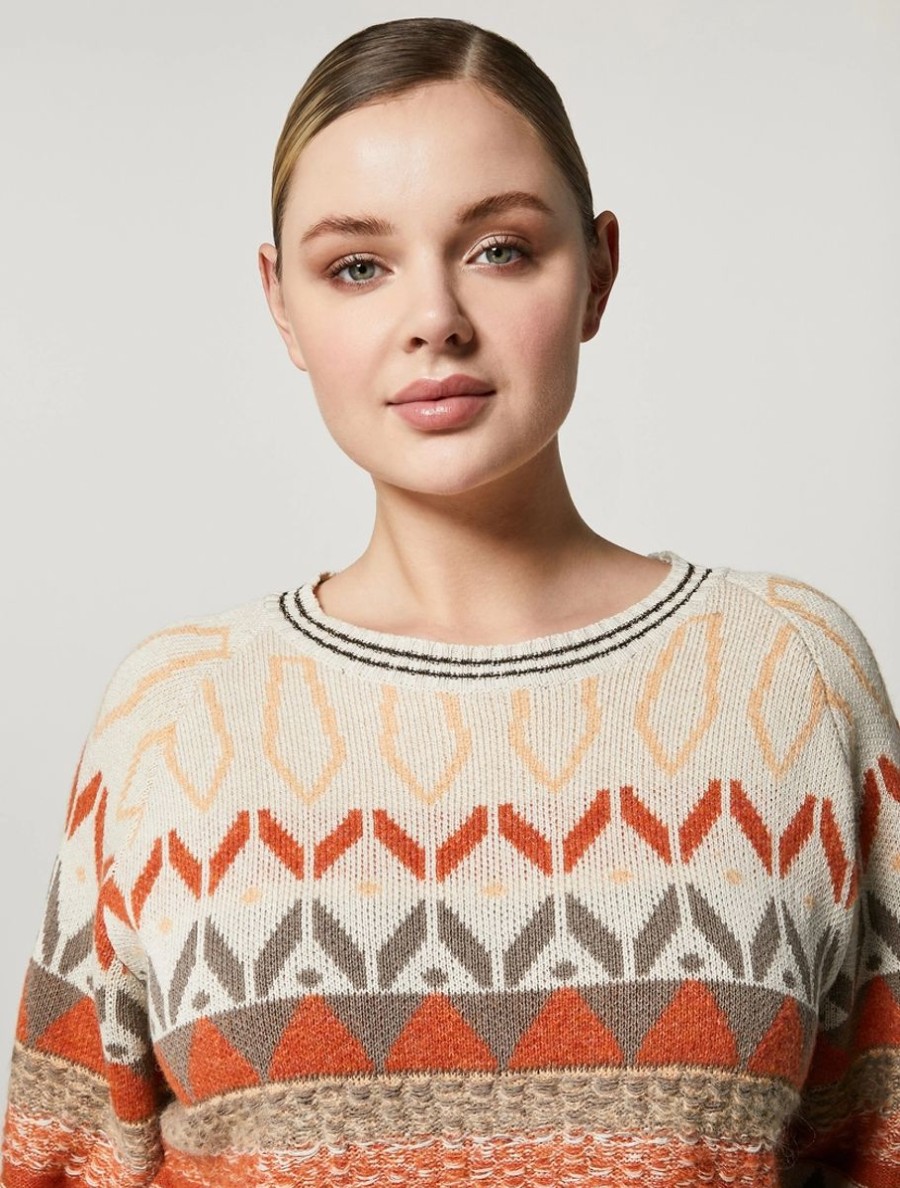 Jacquard Sweater Sand Best