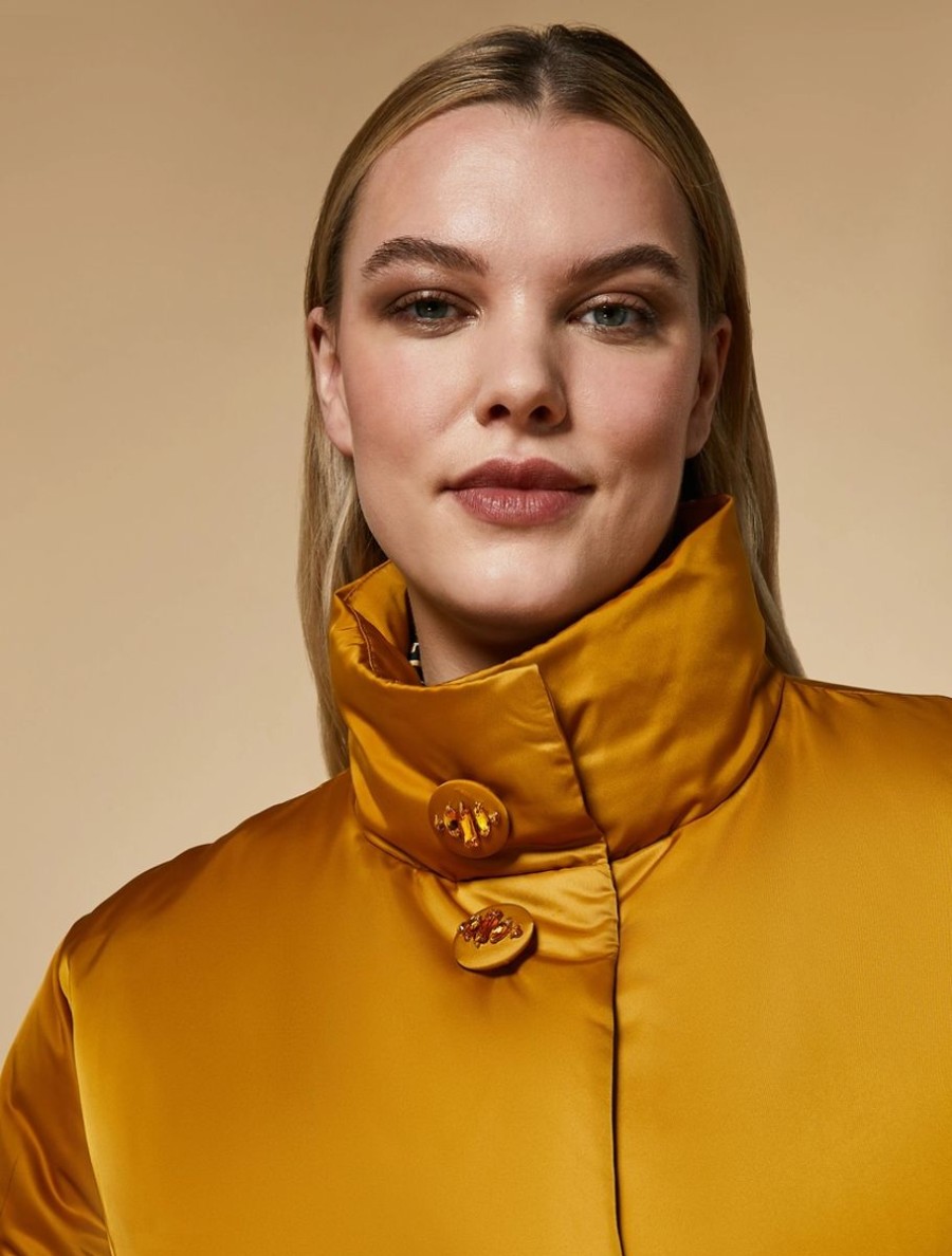 Water-Repellent Duchesse Down Jacket Mustard Wholesale