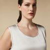 Shiny Fabric Top Beige Online