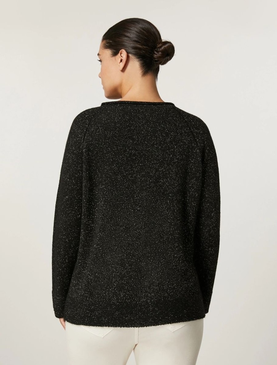 Wool, Alpaca And Lurex Yarn Sweater Black Best