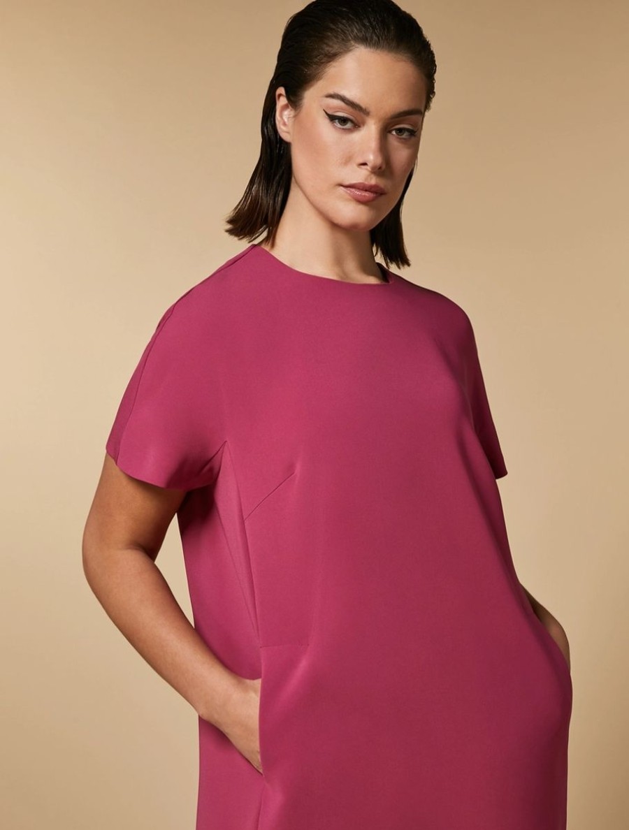 Triacetate Dress Fuchsia Best