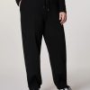 Stretch Cotton Fleece Trousers Black Online