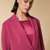 Triacetate Blazer Jacket Fuchsia Clearance