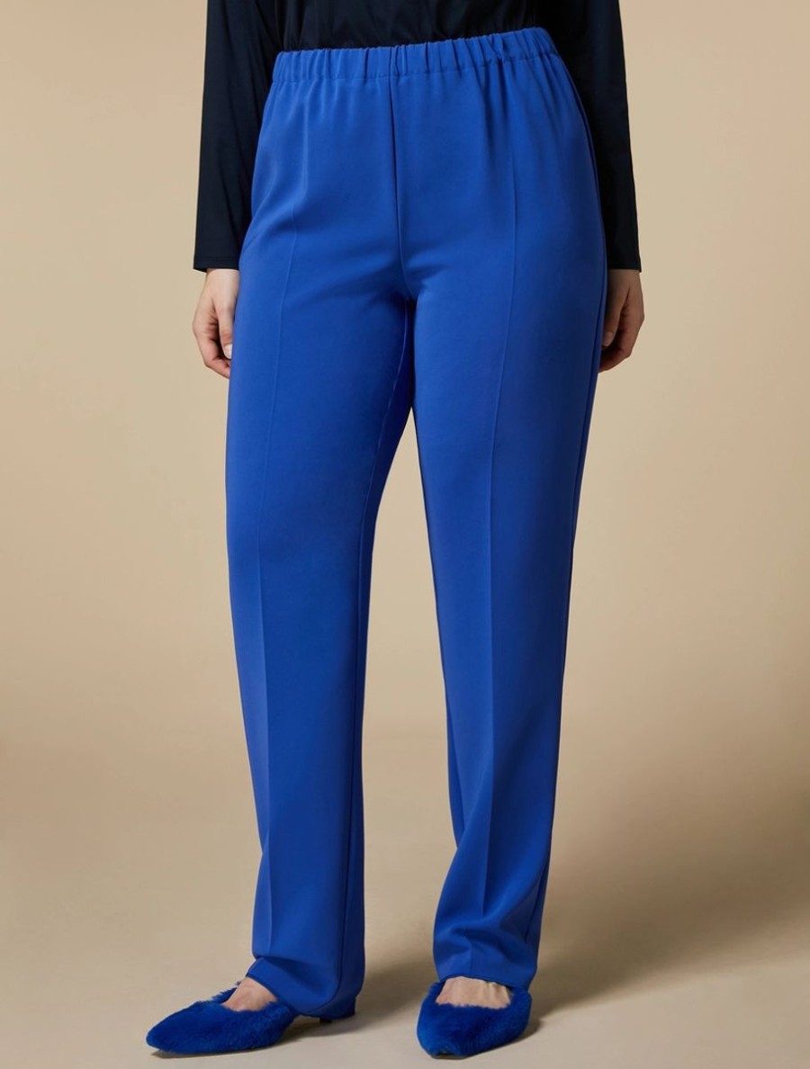 Triacetate Classic Trousers China Blue Wholesale