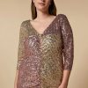 Long Sequinned Dress Gold Online