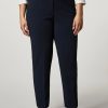 Crepe Jersey Trousers Dark Navy Wholesale