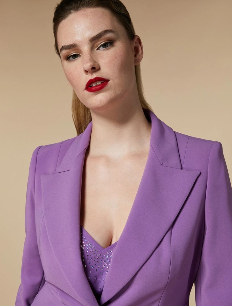 Triacetate Blazer Jacket Wisteria Online