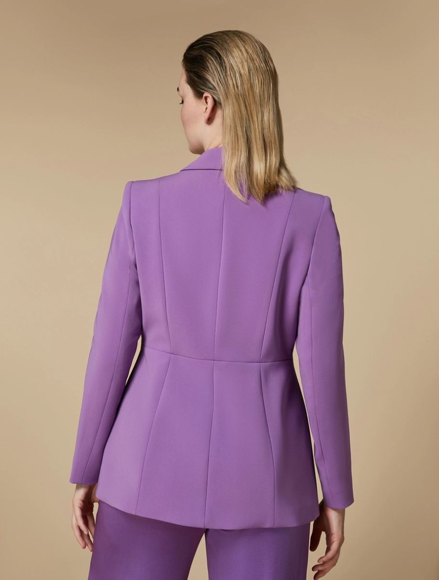 Triacetate Blazer Jacket Wisteria Online