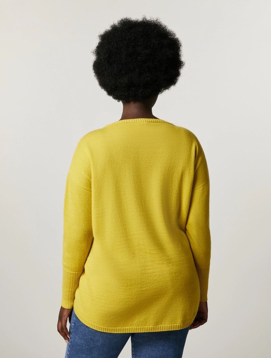 Cashmere-Blend Sweater Mustard Online