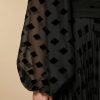 Burnout Georgette Shrug Black Online