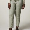 Yarn-Dyed Polyviscose Trousers Green Online