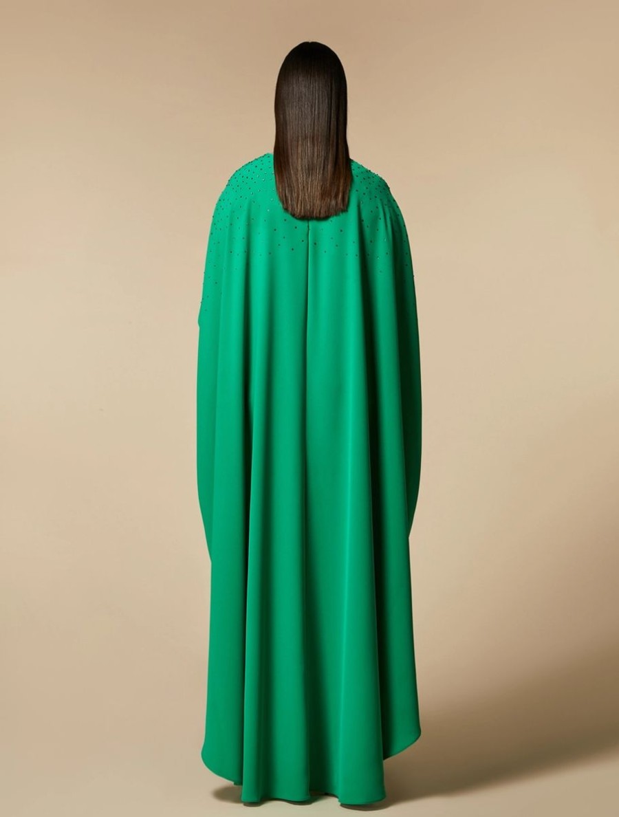 Stretch Cady Dress Green New