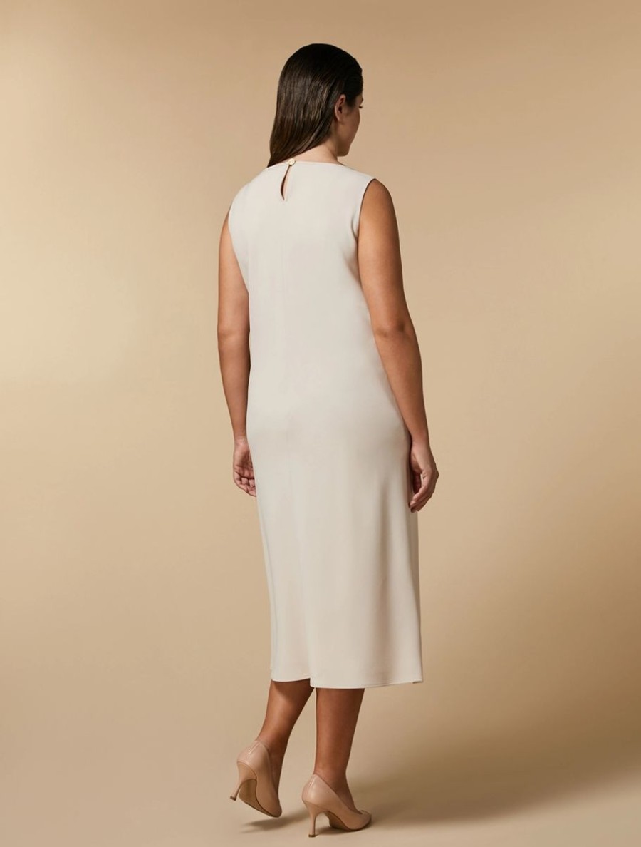 Triacetate Dress Beige Online