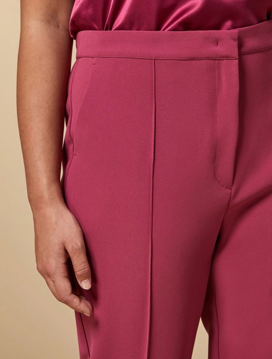 Triacetate Trousers Fuchsia Clearance