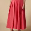 Taffeta Skirt Pink Red New