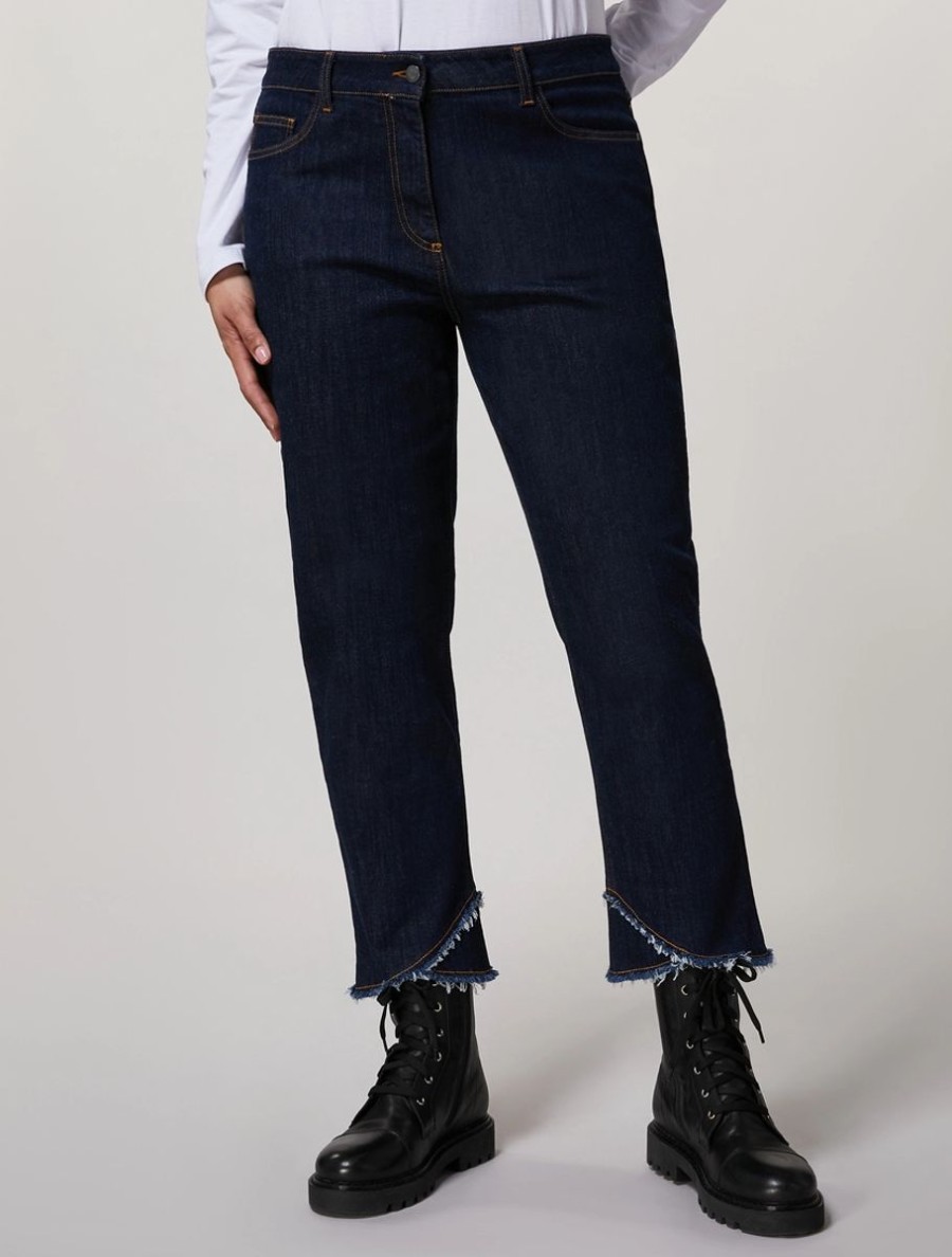 Stretch Denim Jeans Dark Navy Clearance