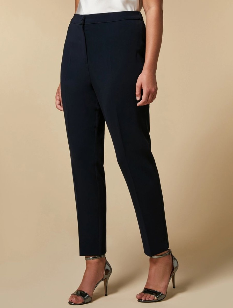 Slim-Fit Triacetate Trousers Midnightblue Wholesale