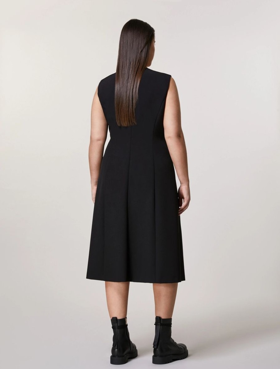 Stretch Fabric Dress Black Hot