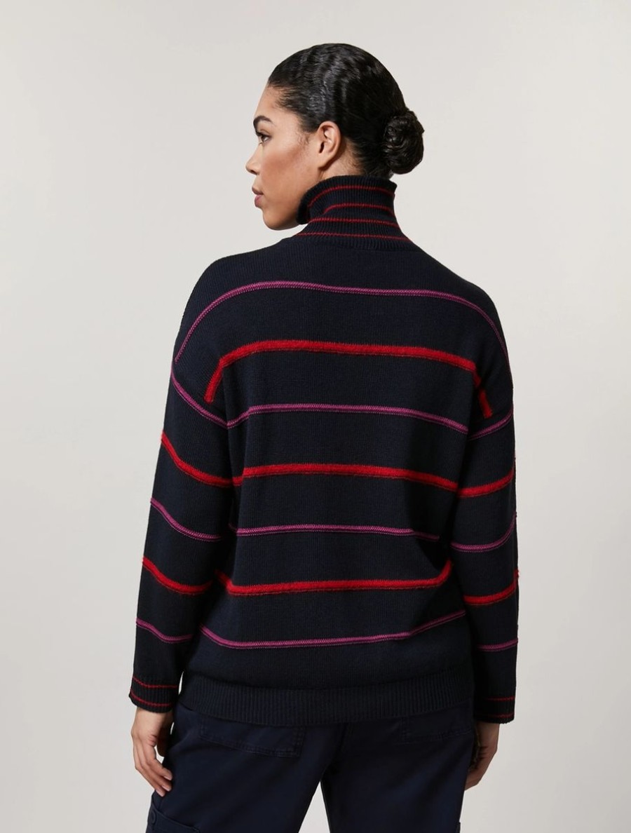 Jacquard Sweater Dark Navy Best