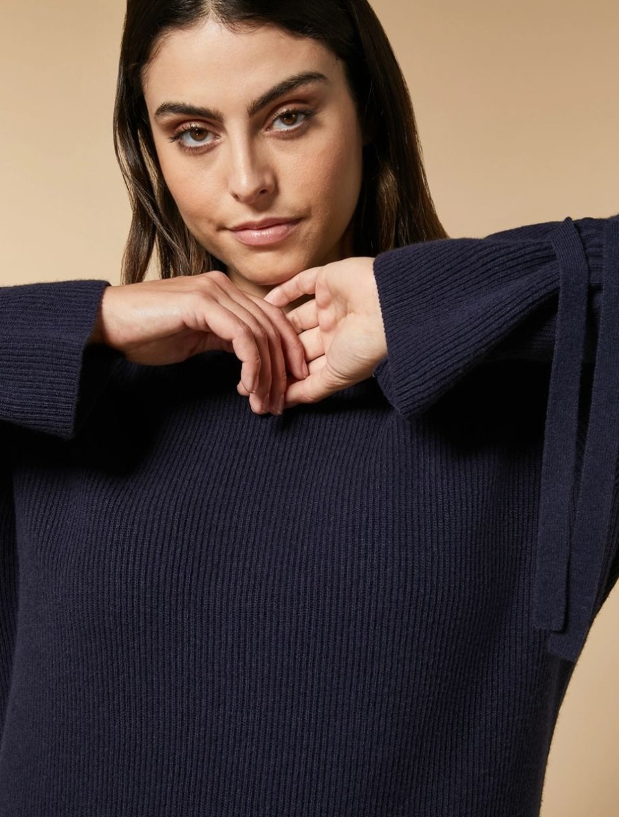 Wool And Cashmere Sweater Dark Navy Online