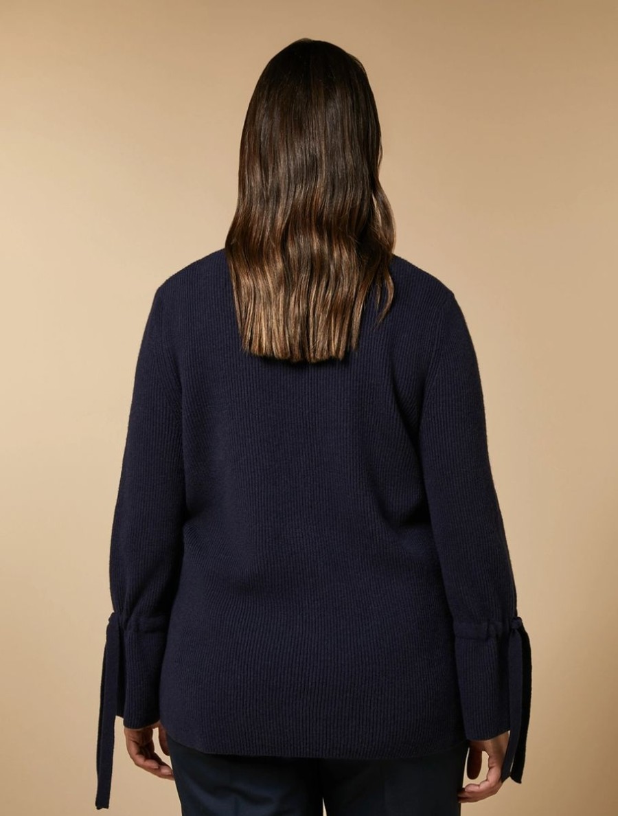 Wool And Cashmere Sweater Dark Navy Online