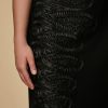 Embroidered Triacetate Dress Black Hot