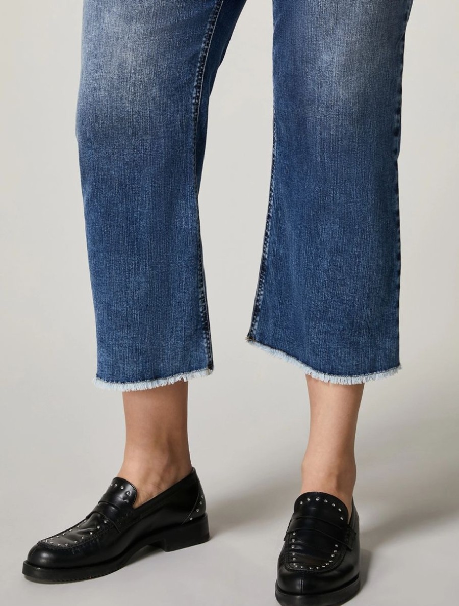 Stretch Denim Trousers Ski Blue Online