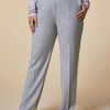 Slim Flannel Trousers Light Grey Best