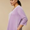 Velvet Jersey Dress Lilac Wholesale