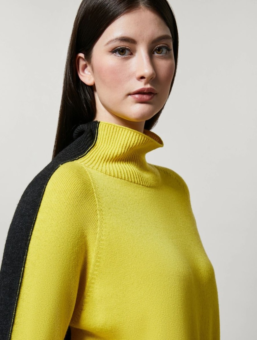 Wool And Cashmere Sweater Yellow Online