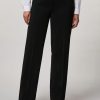 Fluid Stretch Fabric Trousers Black Best