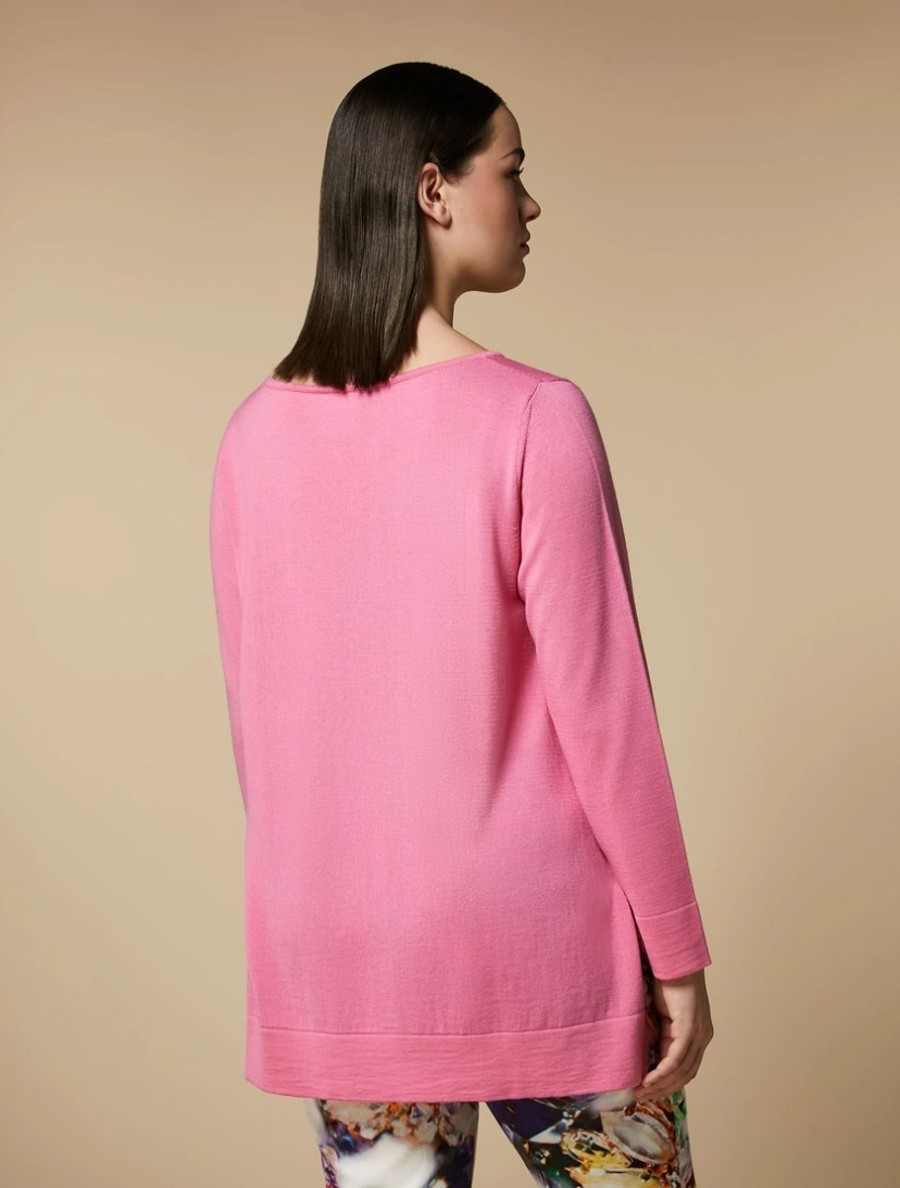 Wool Sweater Fuchsia Hot