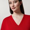 Merino Wool Sweater Red Clearance