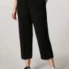 Milano-Knit Fabric Trousers Black New