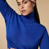 Wool-Blend Sweater China Blue Wholesale