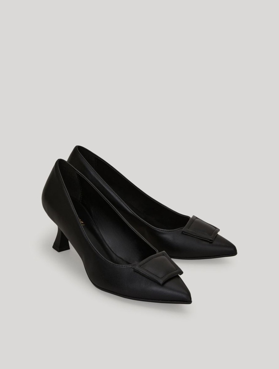 Nappa Leather-Look Court Shoes Black Online