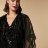 Silk Organza Shrug Black Best