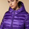 Water-Repellent Quilted Down Jacket Purple New