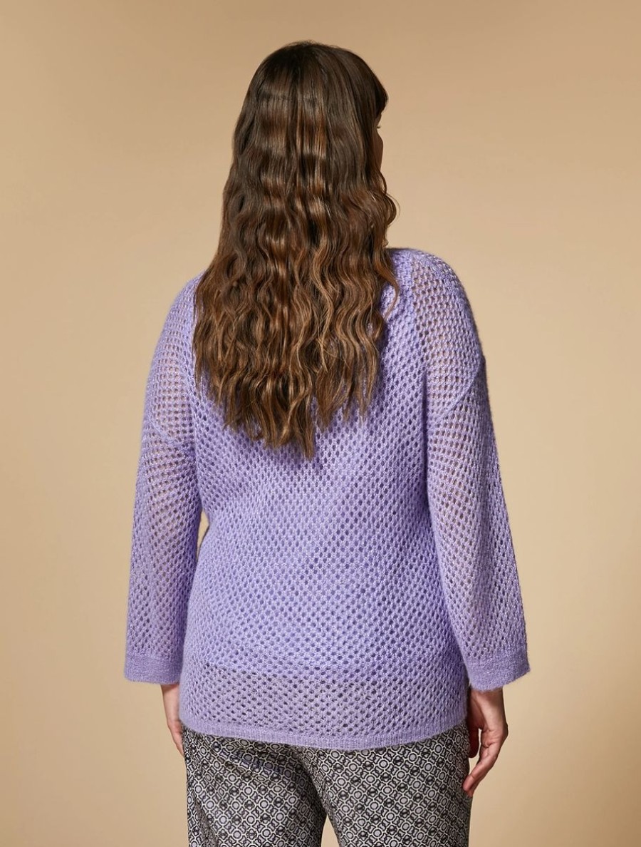 Alpaca-Blend Sweater Lilac Online