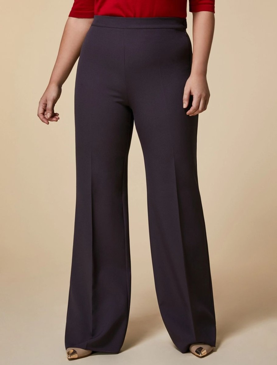 Triacetate Trousers Purple Hot