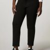 Stretch Cotton Trousers Black New