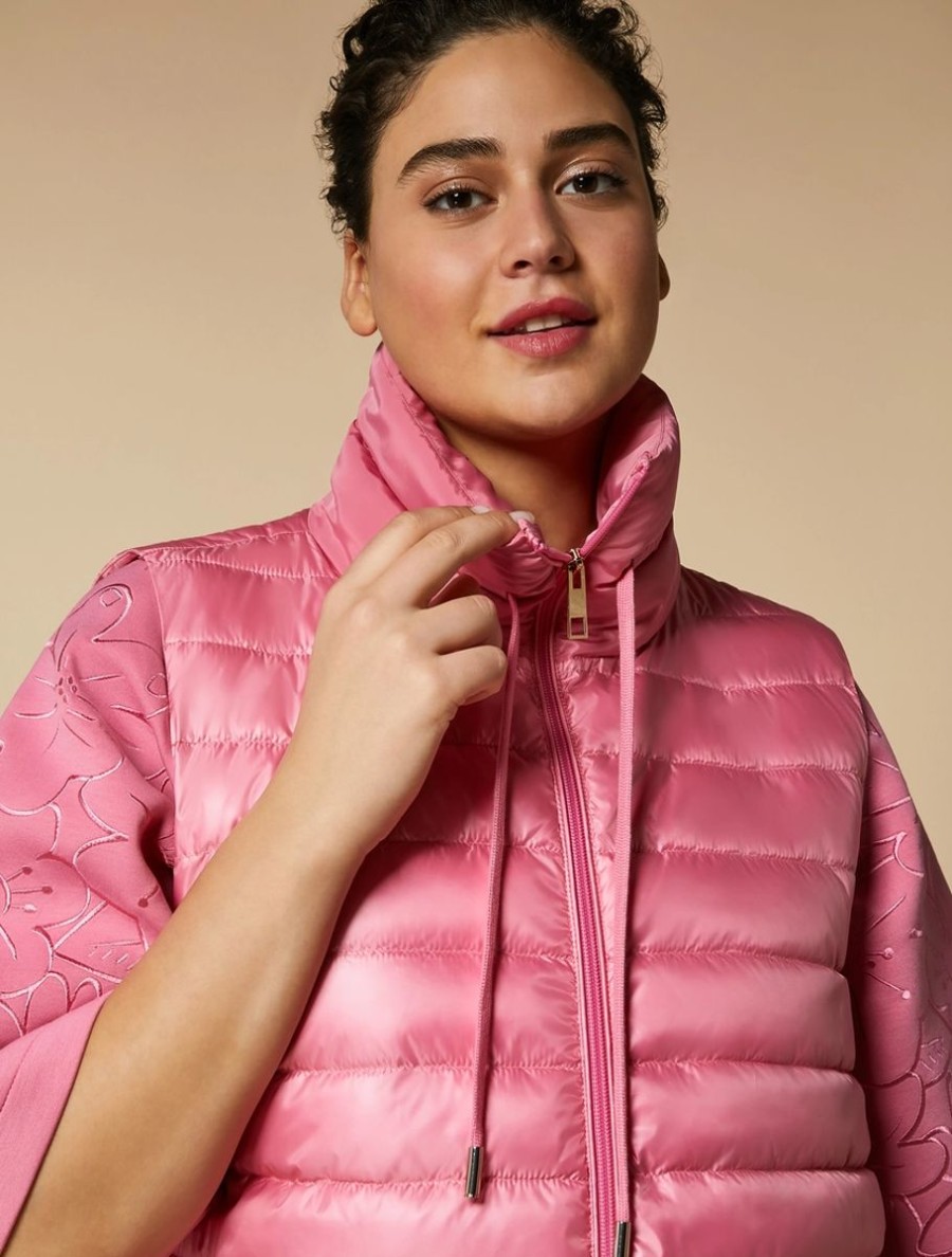 Water-Repellent Quilted Gilet Pink Wholesale