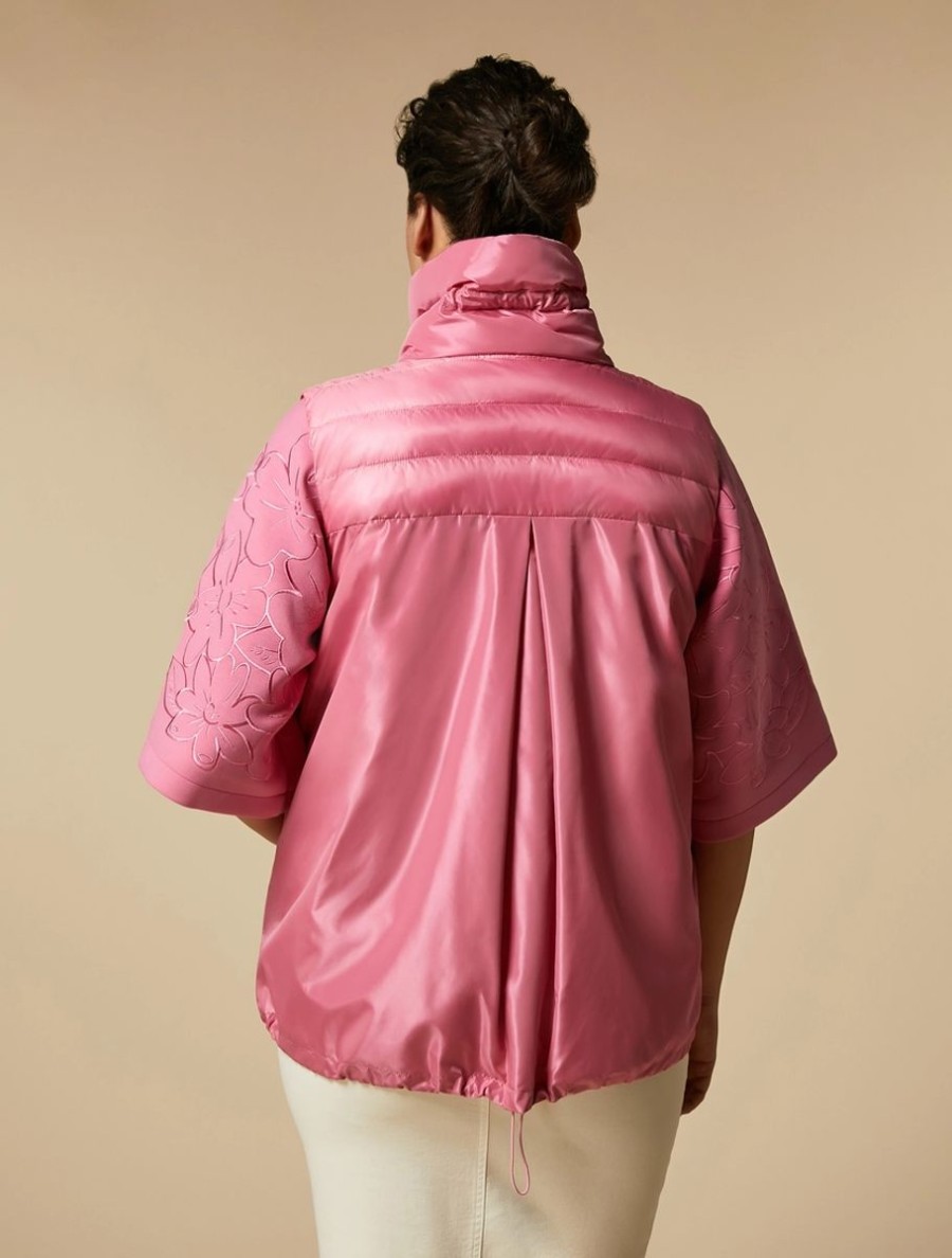 Water-Repellent Quilted Gilet Pink Wholesale