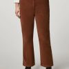 Stretch Velvet Trousers Brown Hot