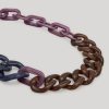 Multi-Chain Necklace Brown Hot